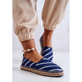 Espadrillas classiche da donna Big Star JJ274960 Blu Navy 2