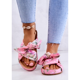 Ciabatte Classiche Con Fiori Big Star JJ274702 Rosa multicolore 2