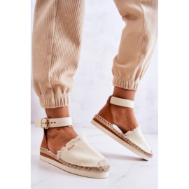Espadrillas Da Donna Con Fibbia Big Star JJ274886 Beige chiaro 2