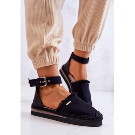 Espadrillas Da Donna Con Fibbia Big Star JJ274888 Nero 1