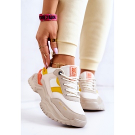 Scarpe sportive da donna Big Star JJ274A411 Bianche e Beige 2