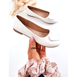 Vinceza Ballerine Per Bambini Laccate Con Cuore Bianco Corty 2