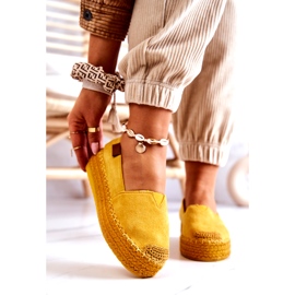 Inna Espadrillas slip-on in camoscio giallo Lesley 2