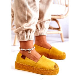 Inna Espadrillas slip-on in camoscio giallo Lesley 3