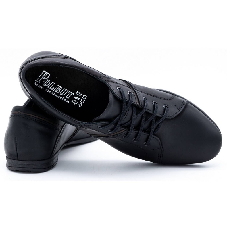 Polbut Scarpe da uomo nere C25 nero 4