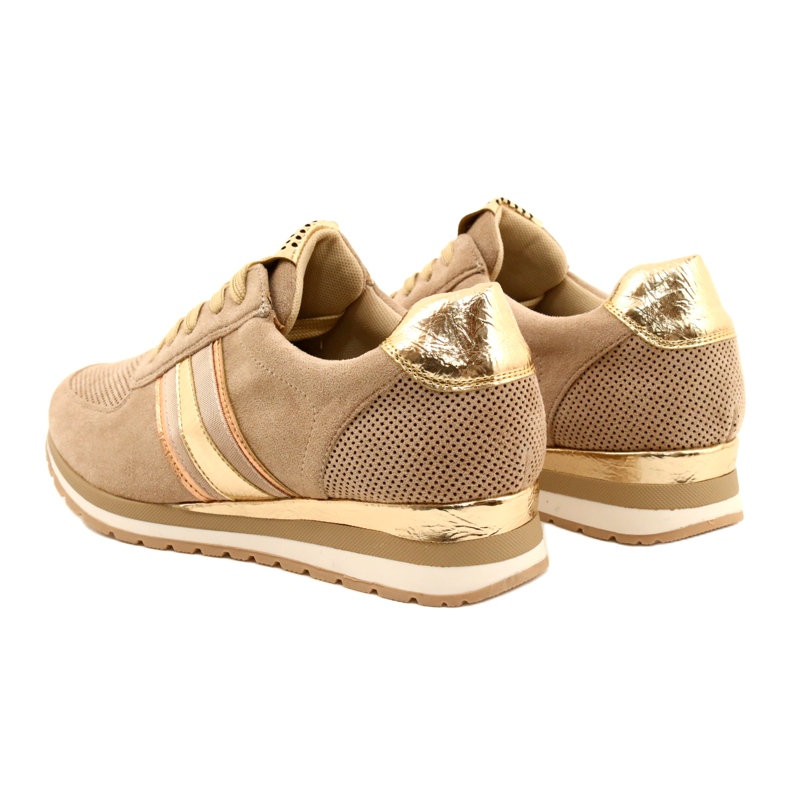M.Daszyński Scarpe sportive da donna Beige MR2169 5