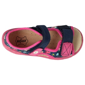 Befado scarpe per bambini pu 065P172 blu navy rosa 1