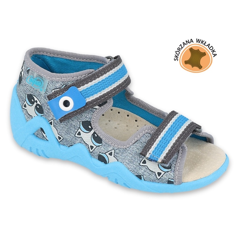 Scarpe da bambino Befado gialle 350P022 blu 5