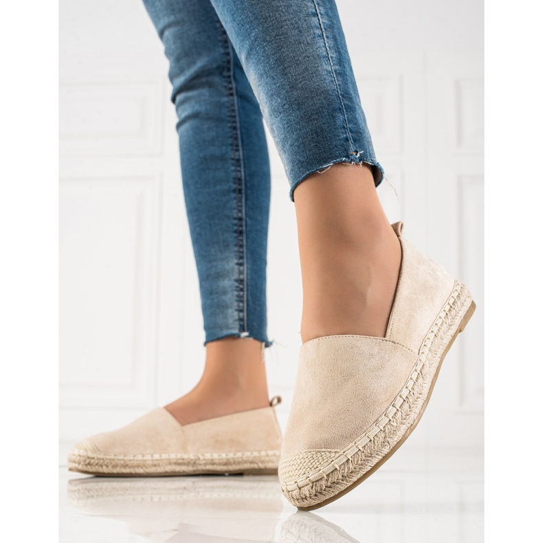 Bestelle Espadrillas in camoscio beige 1