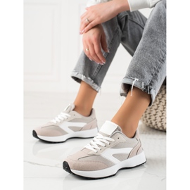 TRENDI Scarpe sportive classiche beige 1