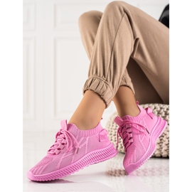TRENDI Scarpe sportive alla moda rosa 1