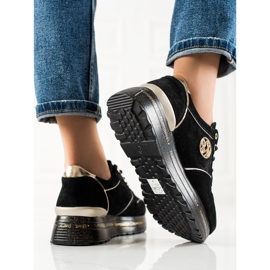 Filippo Sneakers alla moda in pelle nero 2