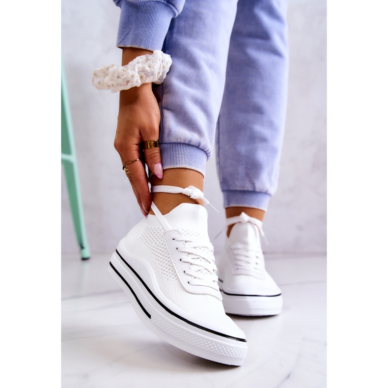 S.Barski Sneakers da donna bianche Soren bianca 1