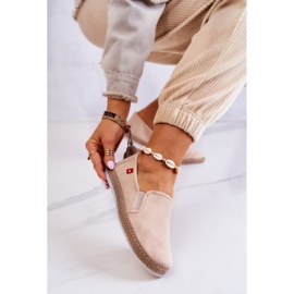 Espadrillas da donna Slip-On Big Star JJ276001 Beige 1