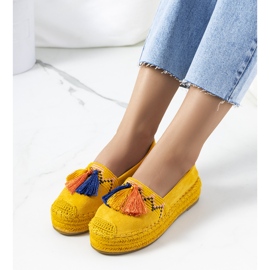 Espadrillas gialle sulla piattaforma Pisquid giallo 1
