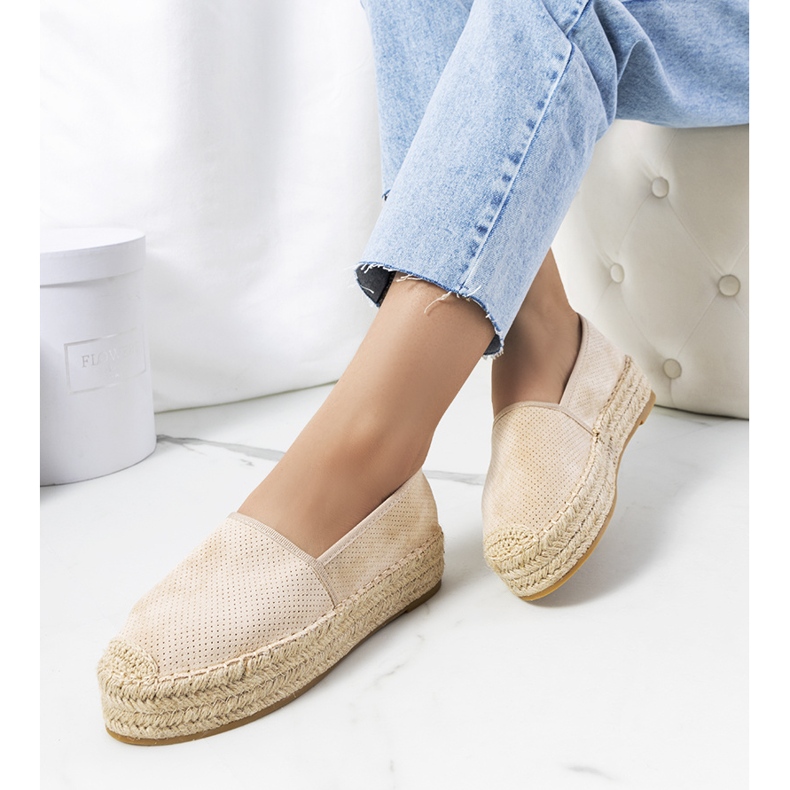 Espadrillas traforate Capelle beige 1