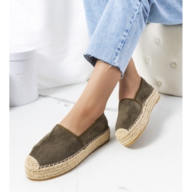 Espadrillas traforate Capelle verdi verde 1