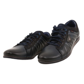 Lemar Scarpe da uomo in pelle 1615 blu navy 2