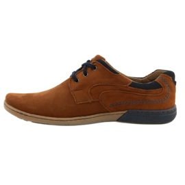 KOMODO Scarpe casual da uomo 861L DK.Camel marrone 1