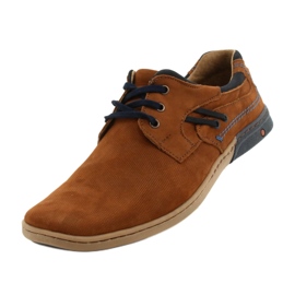 KOMODO Scarpe casual da uomo 861L DK.Camel marrone 3