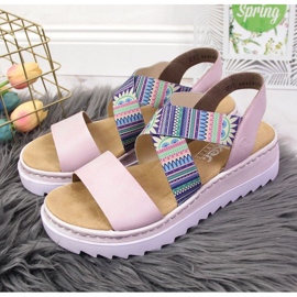 Sandali in gomma viola Rieker W RKR533 2