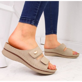 Zeppe in velcro eVento W EVE224B beige 2