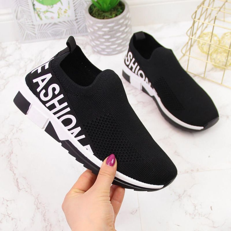 Scarpe sportive nere slip on Filippo W PAW224A nero 1