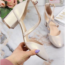 Sandali con cinturini Sergio Leone W SK365B beige perla 1