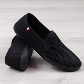 Sneakers nere Atletico M ATC312A traforate nero 1