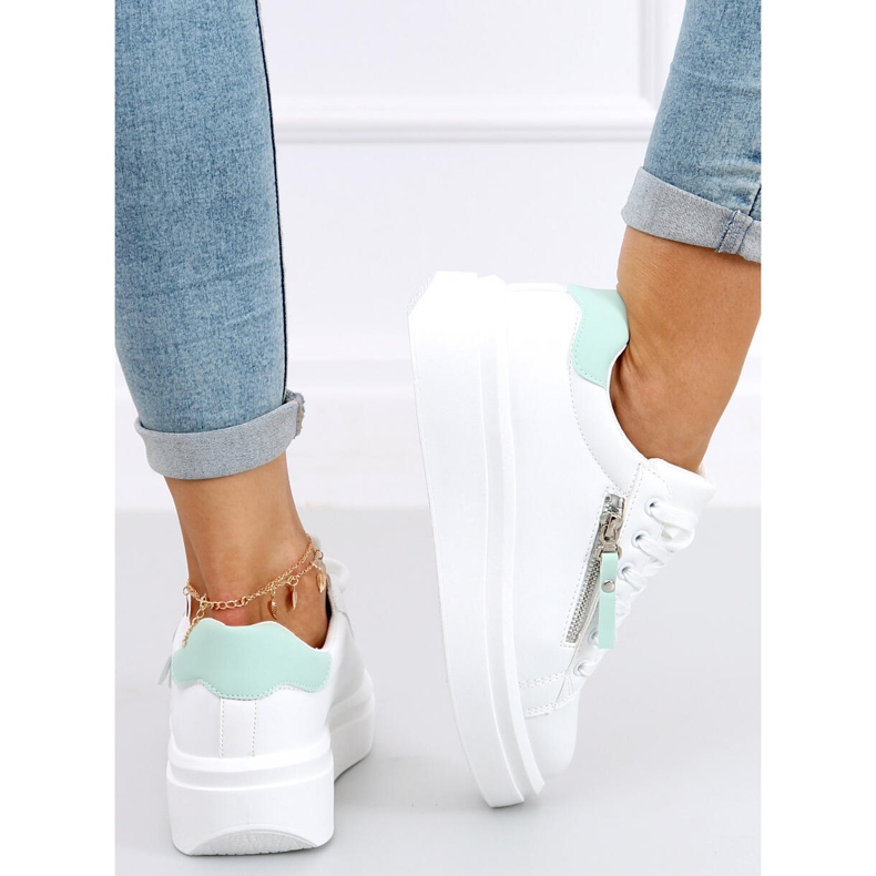 Sneakers da donna Lerato BIANCO/VERDE bianca 2