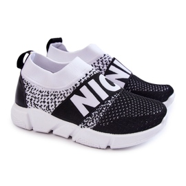 PA1 Slip-on sportivo per bambini Cobby bianco e nero 1
