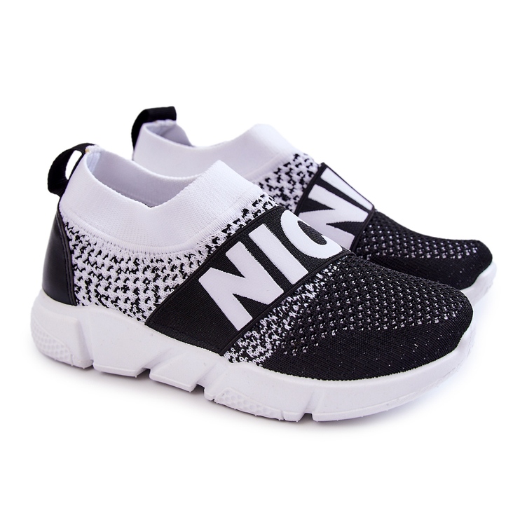 PA1 Slip-on sportivo per bambini Cobby bianco e nero 1