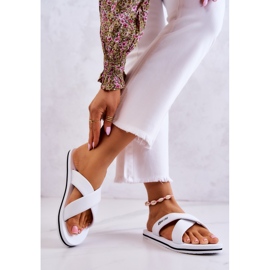 Ciabatte da donna in schiuma Big Star JJ274A339 Bianche bianco 2