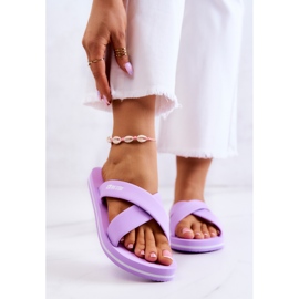 Pantofole in schiuma da donna Big Star JJ274A340 viola 1