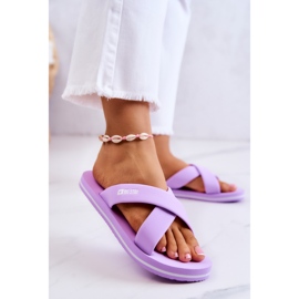 Pantofole in schiuma da donna Big Star JJ274A340 viola 2
