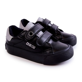 Sneakers Bambino Con Velcro Big Star JJ374110 Nero-Grigio 1