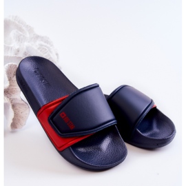 Ciabatte da bambino leggere Big Star JJ374351 Blu Navy rosso 1
