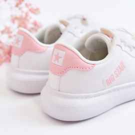 Scarpe sportive per bambini Big Star JJ374068 Bianche e Rosa bianco 2