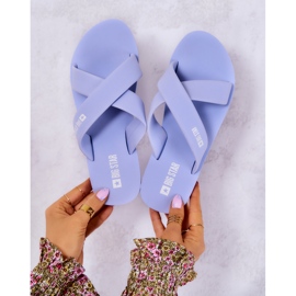 Ciabatte da donna in schiuma Big Star JJ274A521 Azzurro blu 1