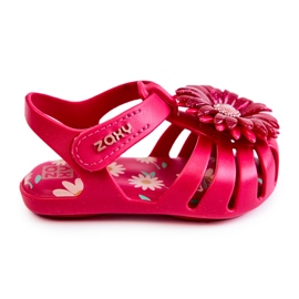 Sandali per bambini con velcro profumati ZAXY JJ385030 Rosa scuro 2