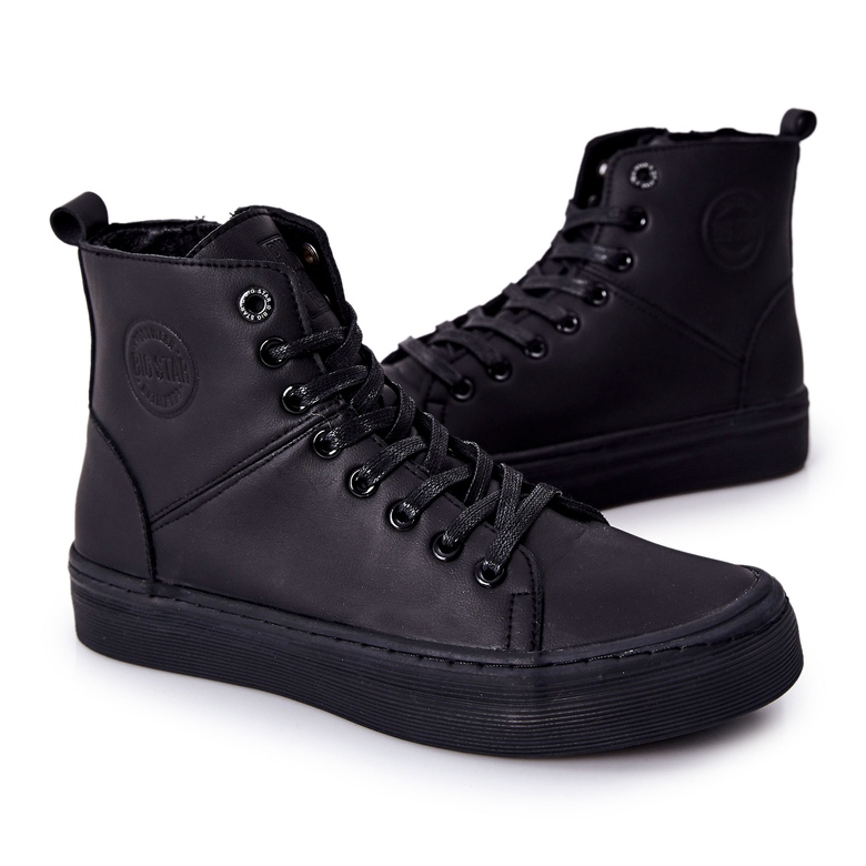 Sneakers alte da uomo Big Star II174048 Nere nero 2