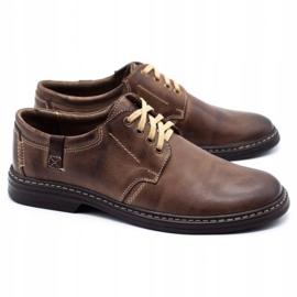 Joker Scarpe da uomo in pelle 415 marrone 2