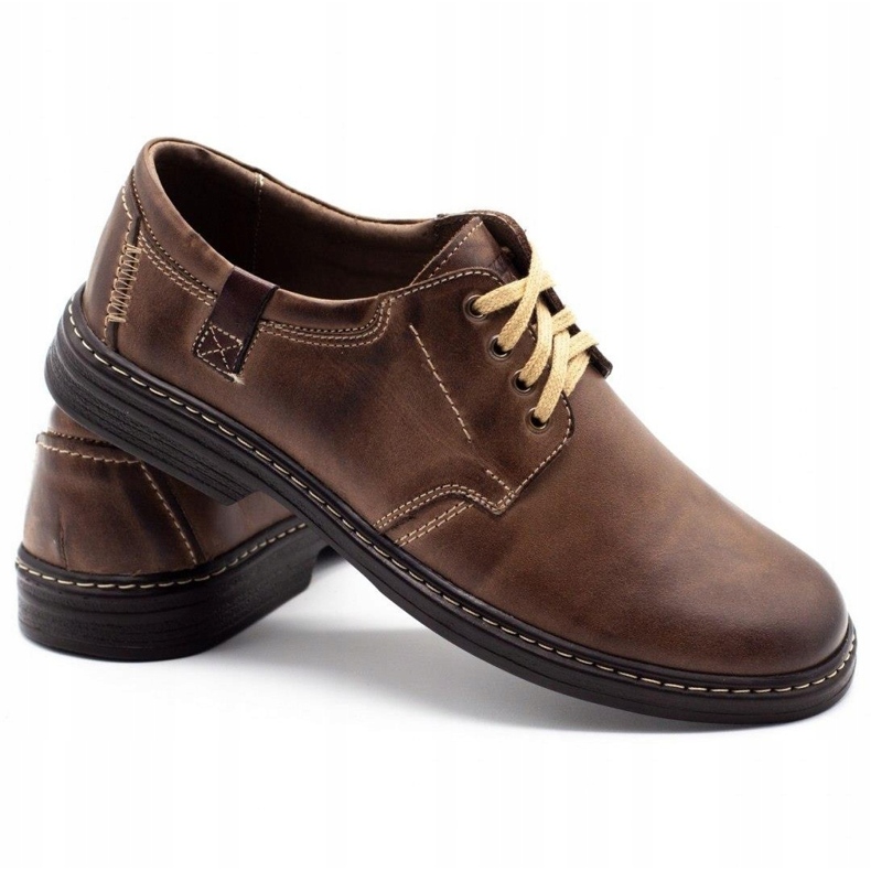Joker Scarpe da uomo in pelle 415 marrone 3