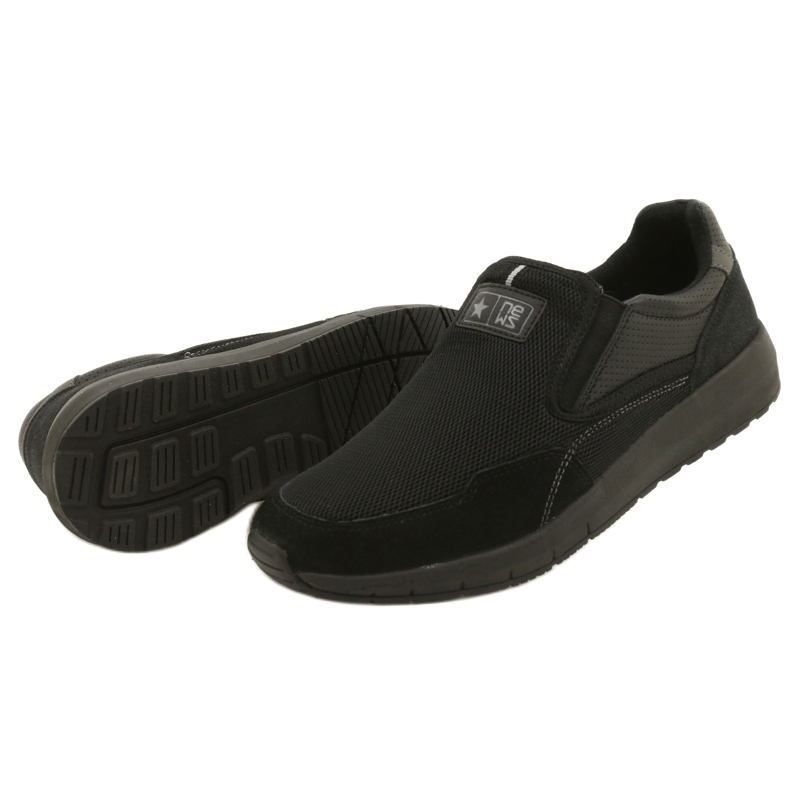 NEWS Scarpe sportive tessili Novità M 20MN20-2160 nero 4