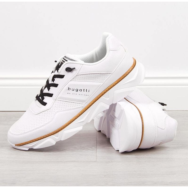 Scarpe sportive casual Bugatti M JJ153186 bianche bianco 2