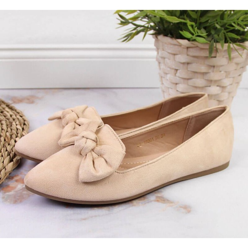 Ballerine signorine con fiocco Potocki W WOL76 beige 2