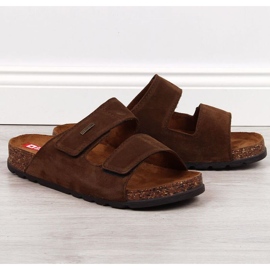 Velcro in pelle Big Star M JJ176002 marrone 1