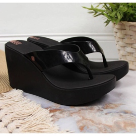 Ciabatte Zaxy W INT1710A in gomma nera nero 2