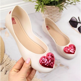 Ballerine Meliski con cuore Zaxy W INT1711A beige 1