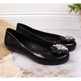 Ballerine Meliski con fiore Zaxy W INT1712 nere nero 2